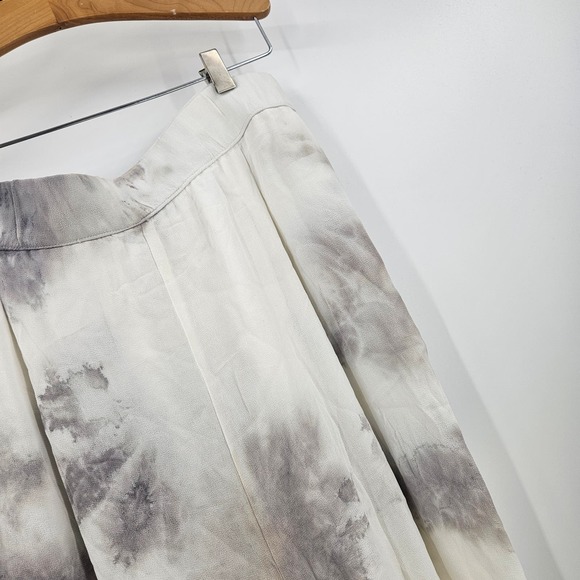 Enza Costa Pants Cream Brown Lunar Patina Tie Dye Drop Crotch Pull On Size 3 - Picture 3 of 9